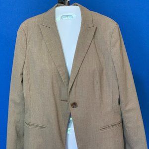 ANN TAYLOR LIGHT BROWN CORDED JACKET Sz 10P